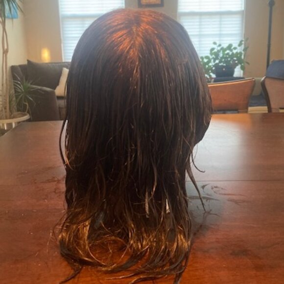USED PREVIOUSLY. 100% Human Hair Aveda Mannequin: Medium Length - Picture 2 of 3